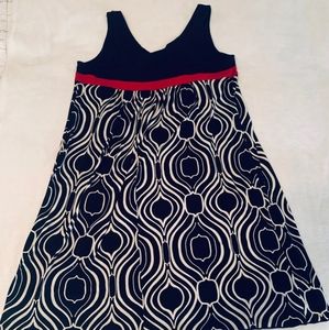 Carole little women's navy blue and white dress